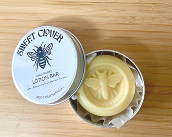 Natural Beeswax Lotion Bar – Balm for Dry Skin – Eco-Friendly Skincare – Plastic Free Gift
