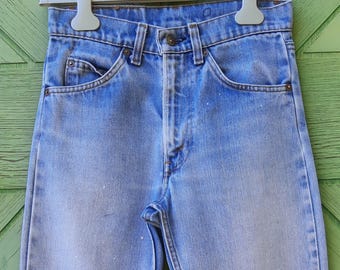 Vintage Levis 70s 505 jeans orange tab lightwash size 27