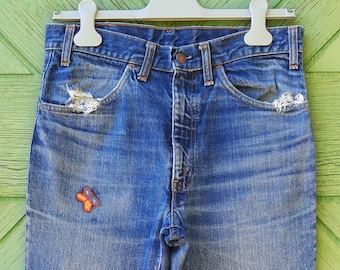 Vintage 70s Levis Orange Tab 646 Flare jeans size 29