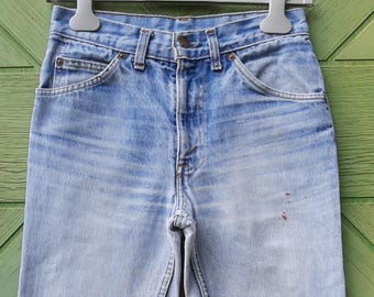 Vintage 70s levis orange tab lightwash jeans size 25-26