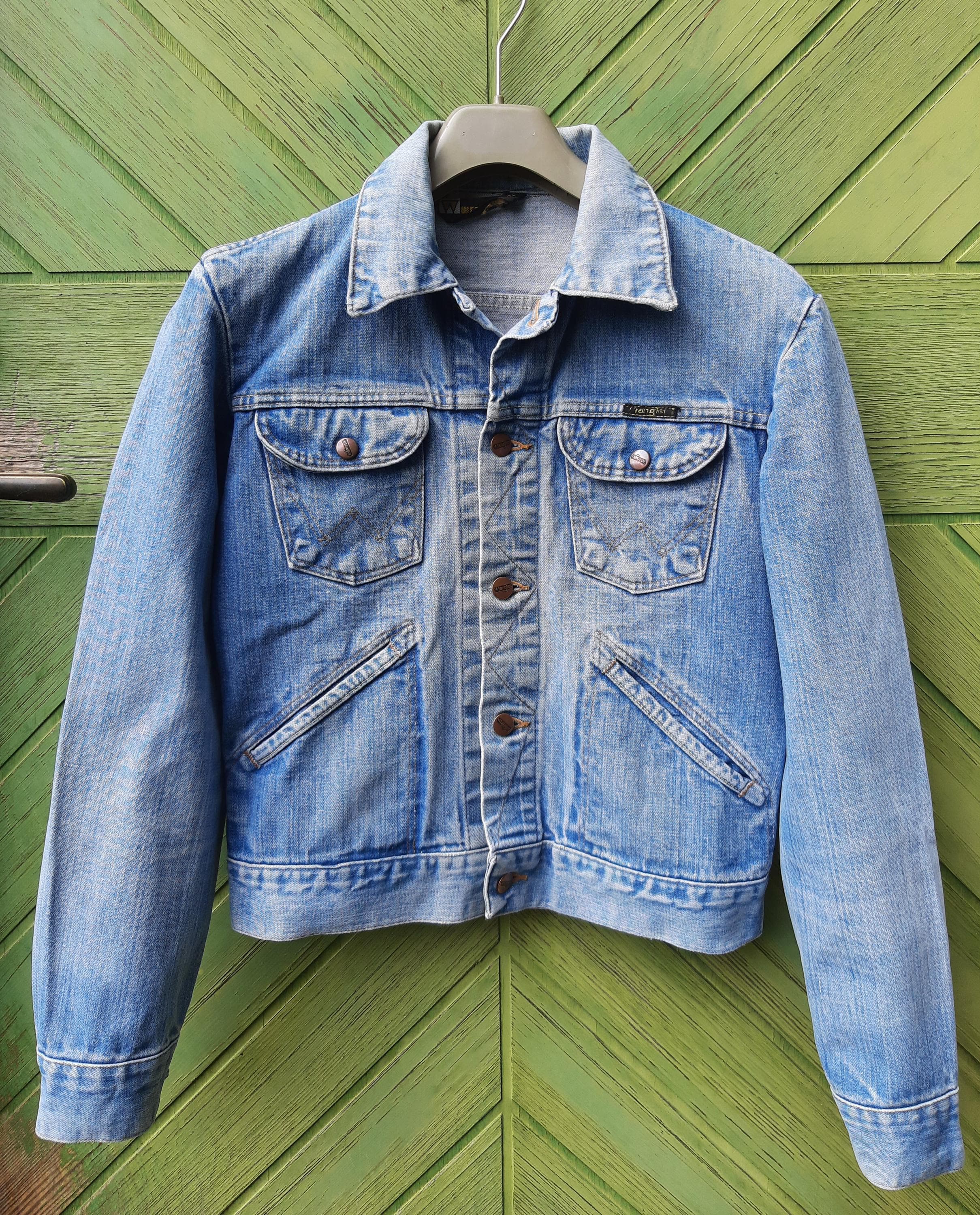 Vintage Wrangler 70s Denim Jacket Size 36 / Small - Etsy