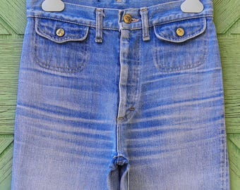 Vintage 1970s Lee wide leg jeans size 25