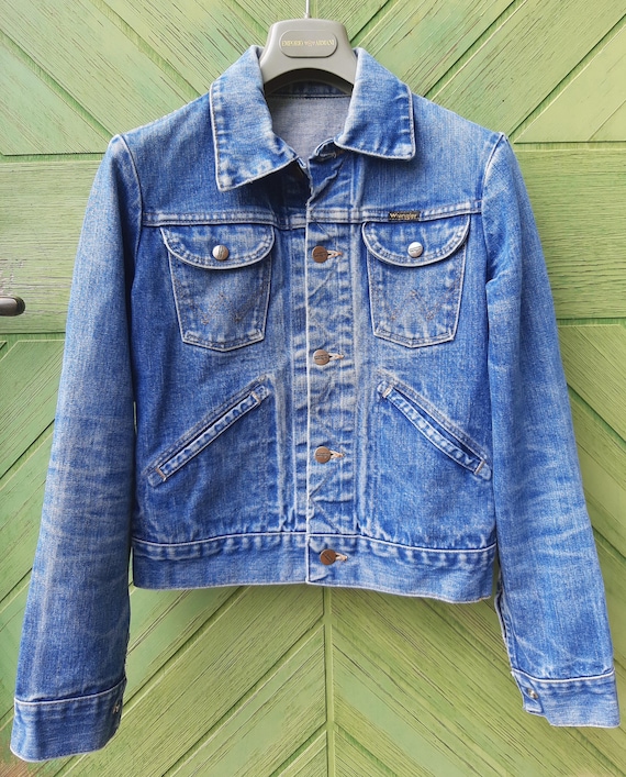 80s〜 Wrangler Japan Archive Denim Jacket Vintage USA 1980's Wrangler 4 Pocket Denim Jacket w/ 3D