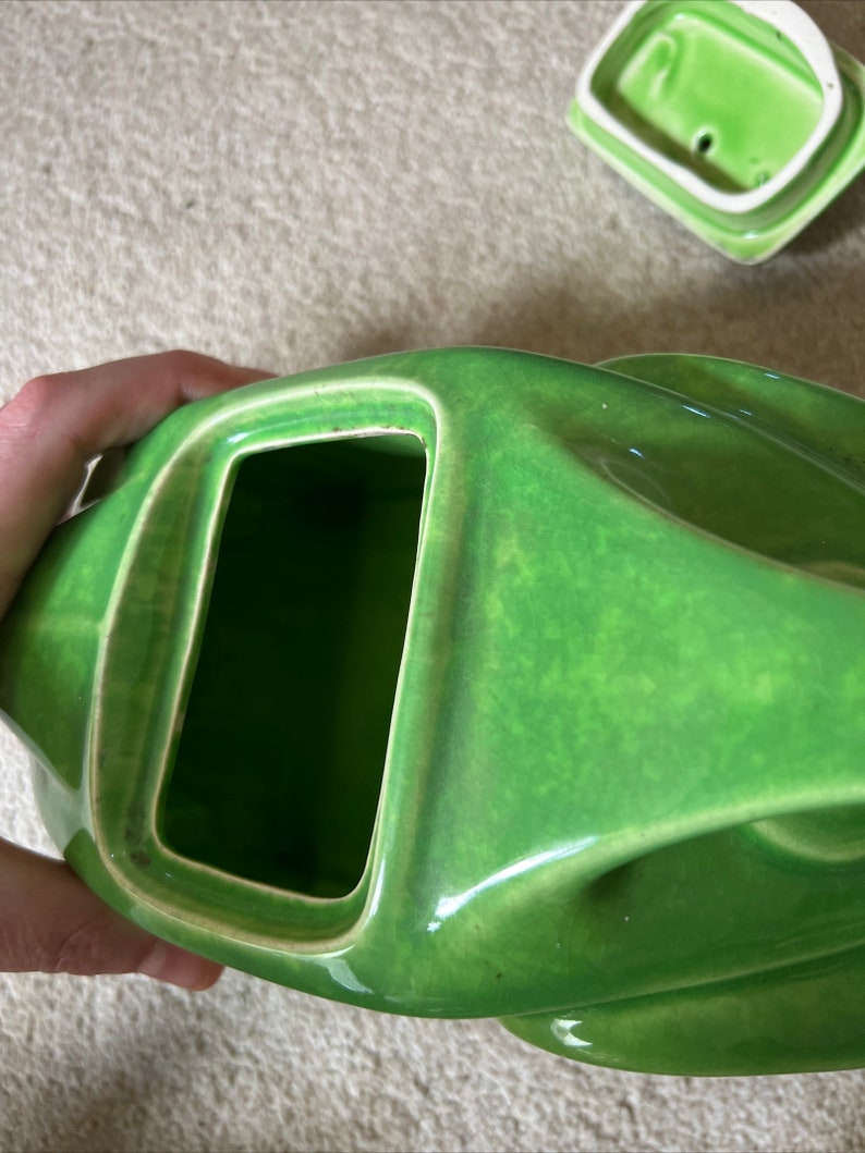 Vintage Sadler Racing Car Teapot Green Etsy