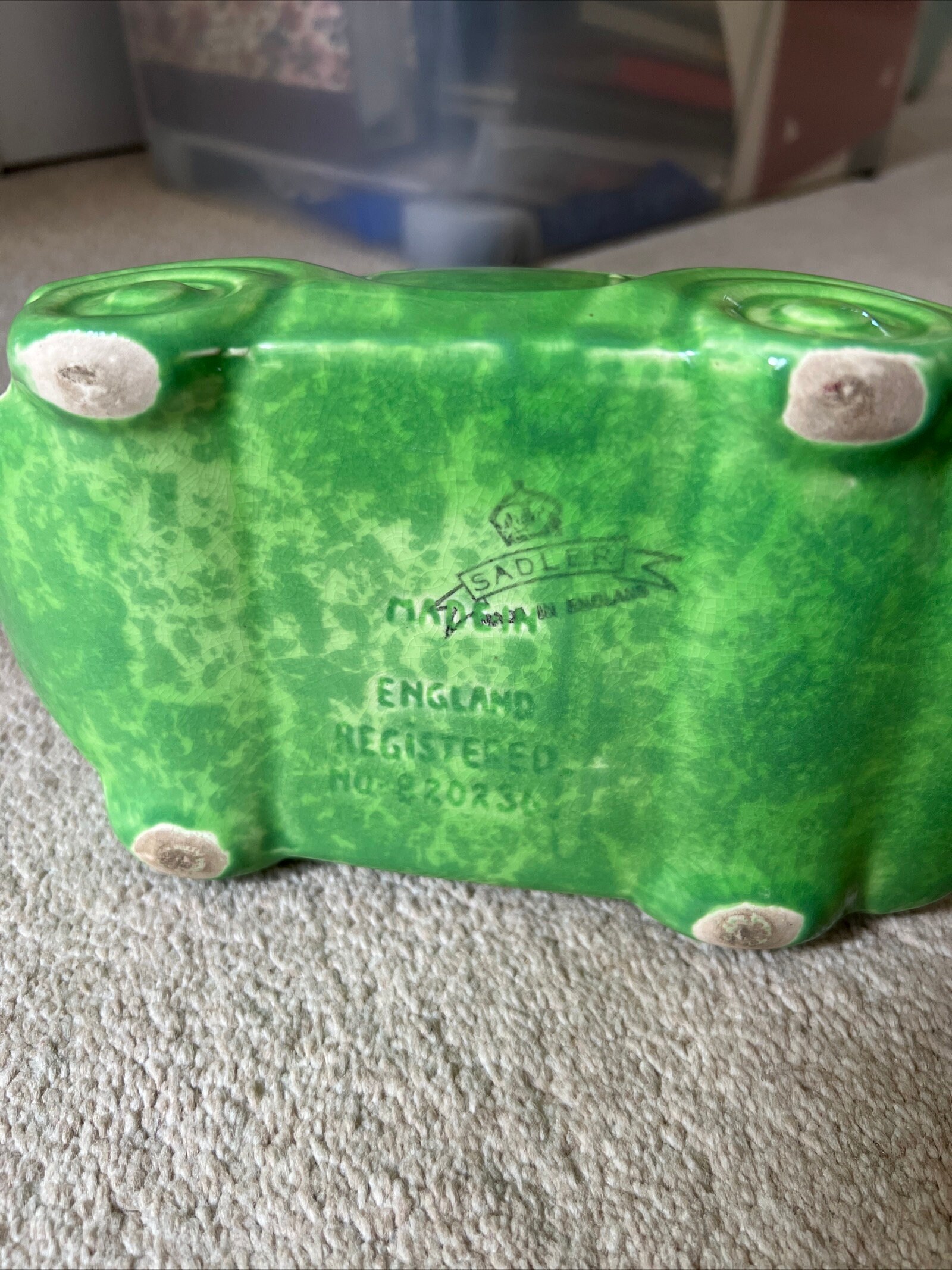 Vintage Sadler Racing Car Teapot Green Etsy