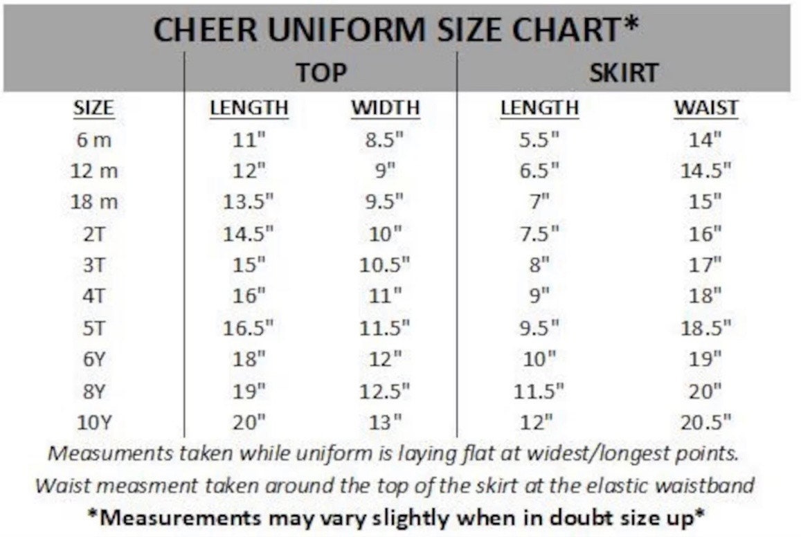 Personalized Cheer Uniforms Girls Cheer Outfits - Etsy