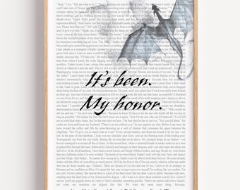 Emotional Fourth Wing Poster – Liam's Farewell Quote ft Chapter Text – Bookish Decor