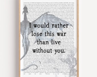 Fourth Wing Xaden Quote Poster: Romantic Fantasy Wall Art