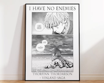 Vinland Saga Poster: Thorfinn 'I Have No Enemies' Manga Art (Digital Download)
