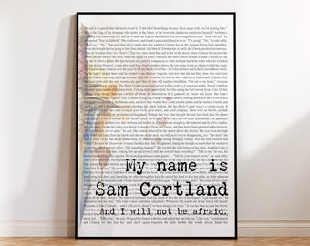 I will not be afraid; Sam Cortland Throne of Glass Quote FanArt Digital Print