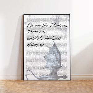 Digital Thirteen Manon Quote - Throne of Glass Poster ; Book Art Print