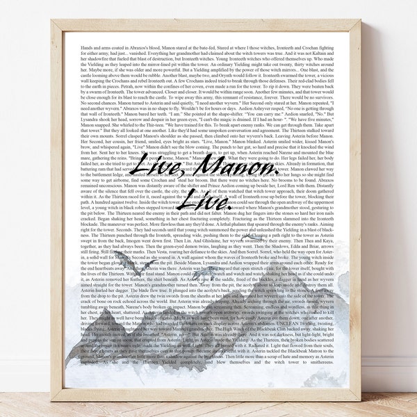 DIGITALE Live Manon Live Trono di Vetro Poster Stampa, Arte murale