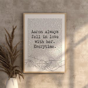 Shatter Me Poster Digital Download | YA Book Series Printable Chapter Text| Tahereh Mafi Gift image 3