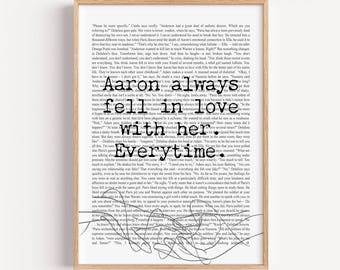 Shatter Me Poster Digital Download | YA Book Series Printable Chapter Text| Tahereh Mafi Gift