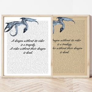 DIGITAL PRINT - Xaden Fourth Wing Dragon Art Print