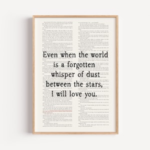 Póster con cita de "Trono de Cristal": Impresión de Rowan y Aelin