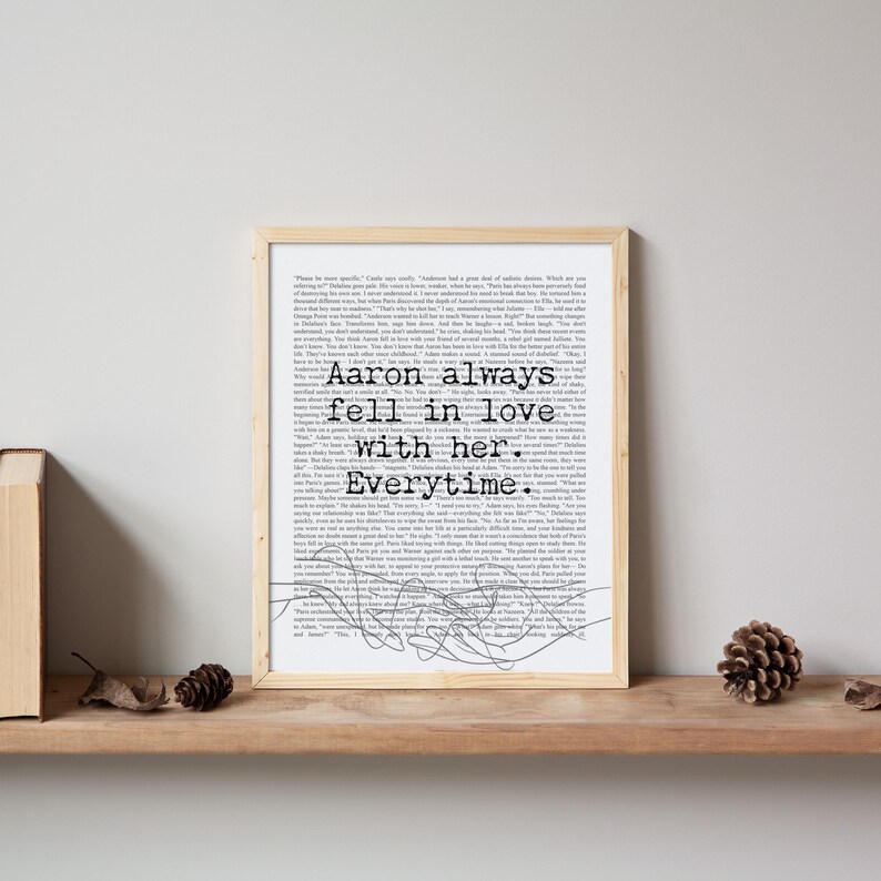 Shatter Me Poster Digital Download | YA Book Series Printable Chapter Text| Tahereh Mafi Gift image 4