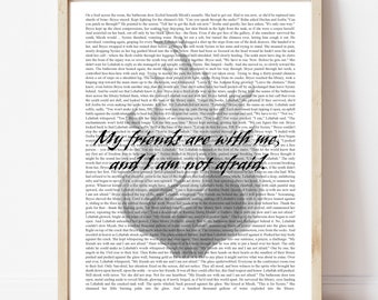 DIGITAL PRINT - Lahebah I am not afriad Quote Crescent City ART Print