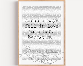 Shatter Me Aaron Warner Chapter Poster: YA Fantasy Book Art Print