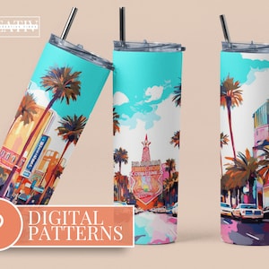 Las Vegas Bachelorette 20 oz Skinny Tumbler Sublimation Design Digital Download PNG Instant DIGITAL ONLY | Bridesmaid Gifts