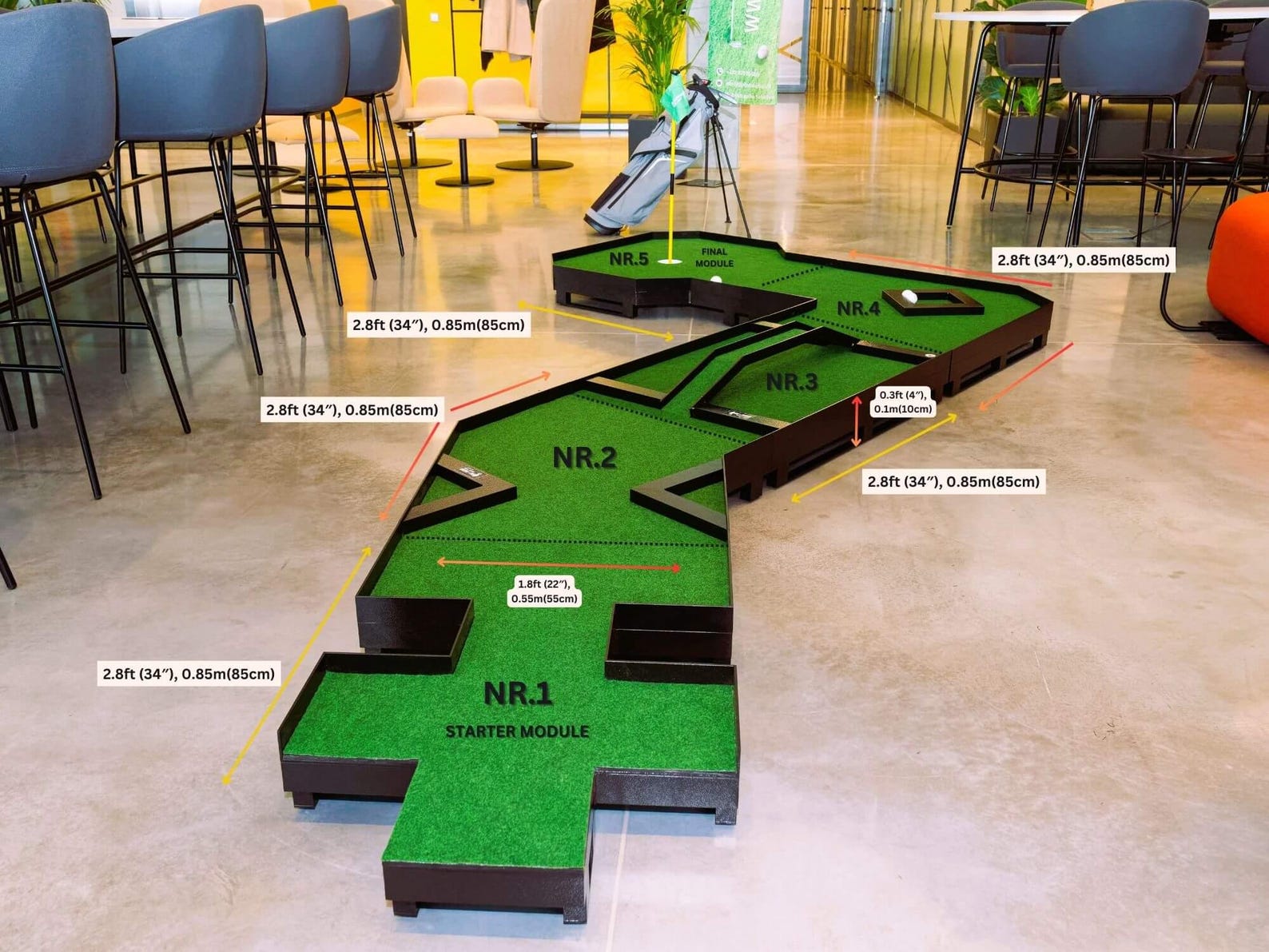 Modular Mini Golf Course MIDI: Portable Event Entertainment - Etsy
