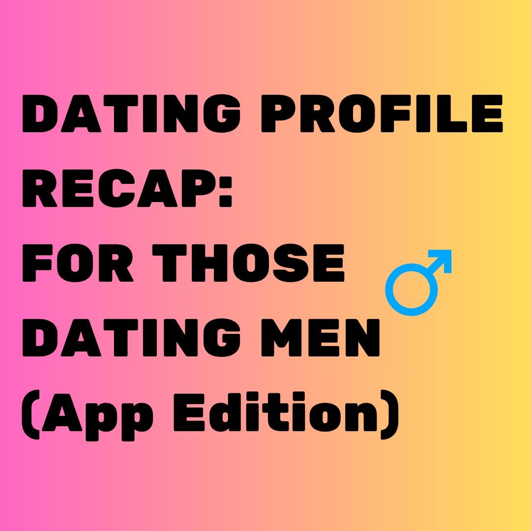 Dating Questionnaire Examples Dating Profile Questionnaire Recap: for Those Dating Men (app Edition ...