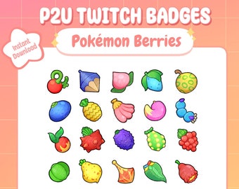Pokemon Beere Badges für Twitch