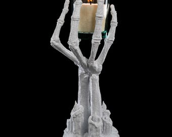 Candelabro con soporte de llama