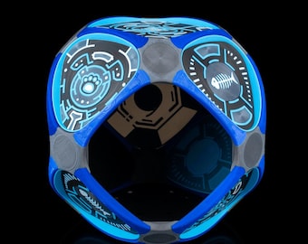 Casa para mascotas con diseño cibernético