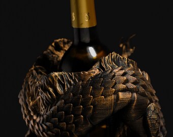 Chinese Dragon Wine Bottle Holder - Etsy