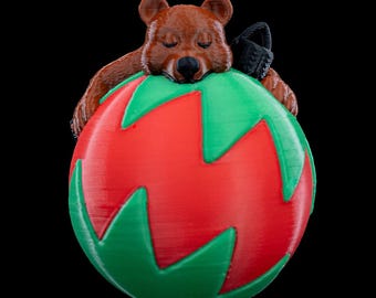 Sleeping Bear Christmas Tree Ornament