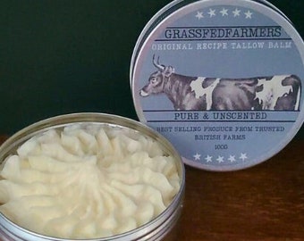 Whipped Tallow Balm | UNSCENTED Face Cream | Tallow Skincare | Natural Skincare | Beef Tallow | Best Selling Grass Fed Tallow For Face/Body