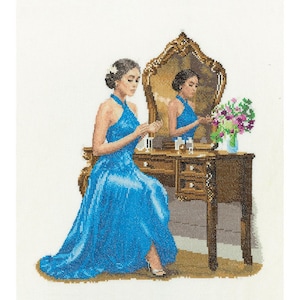 Ailsa Cross Stitch Kit, Elegance Cross Stitch Kit, John Clayton - Heritage Crafts COUNTED Cross Stitch Kit