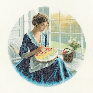 Annabel Cross Stitch Kit, Elegance Cross Stitch Kit, John Clayton - Heritage Crafts COUNTED Cross Stitch Kit