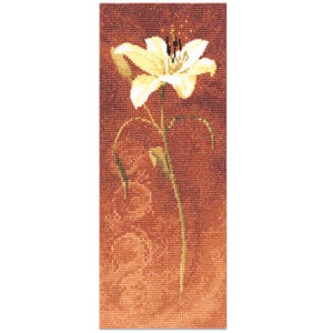 Day Lily Flower Panel Cross Stitch Kit, by John Clayton - Heritage Crafts COUNTED Cross Stitch Kit -