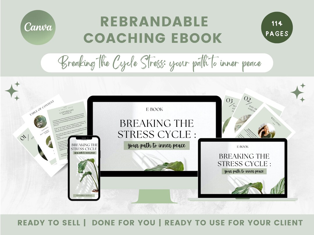 Done for You Breaking the Stress Cycle Ebook, Workbook|brandable ...