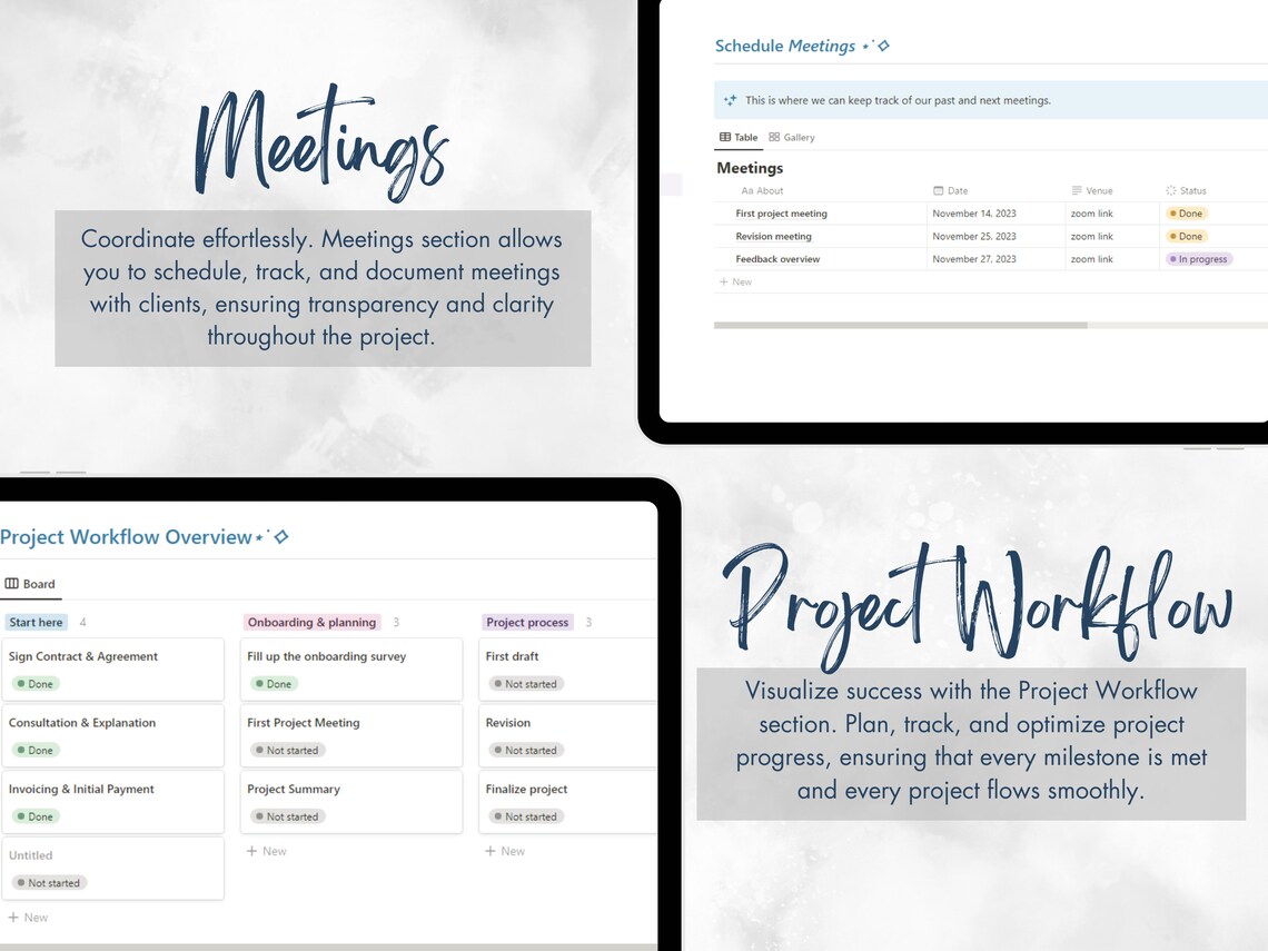 Notion Client Portal Template | Client Management System - Etsy