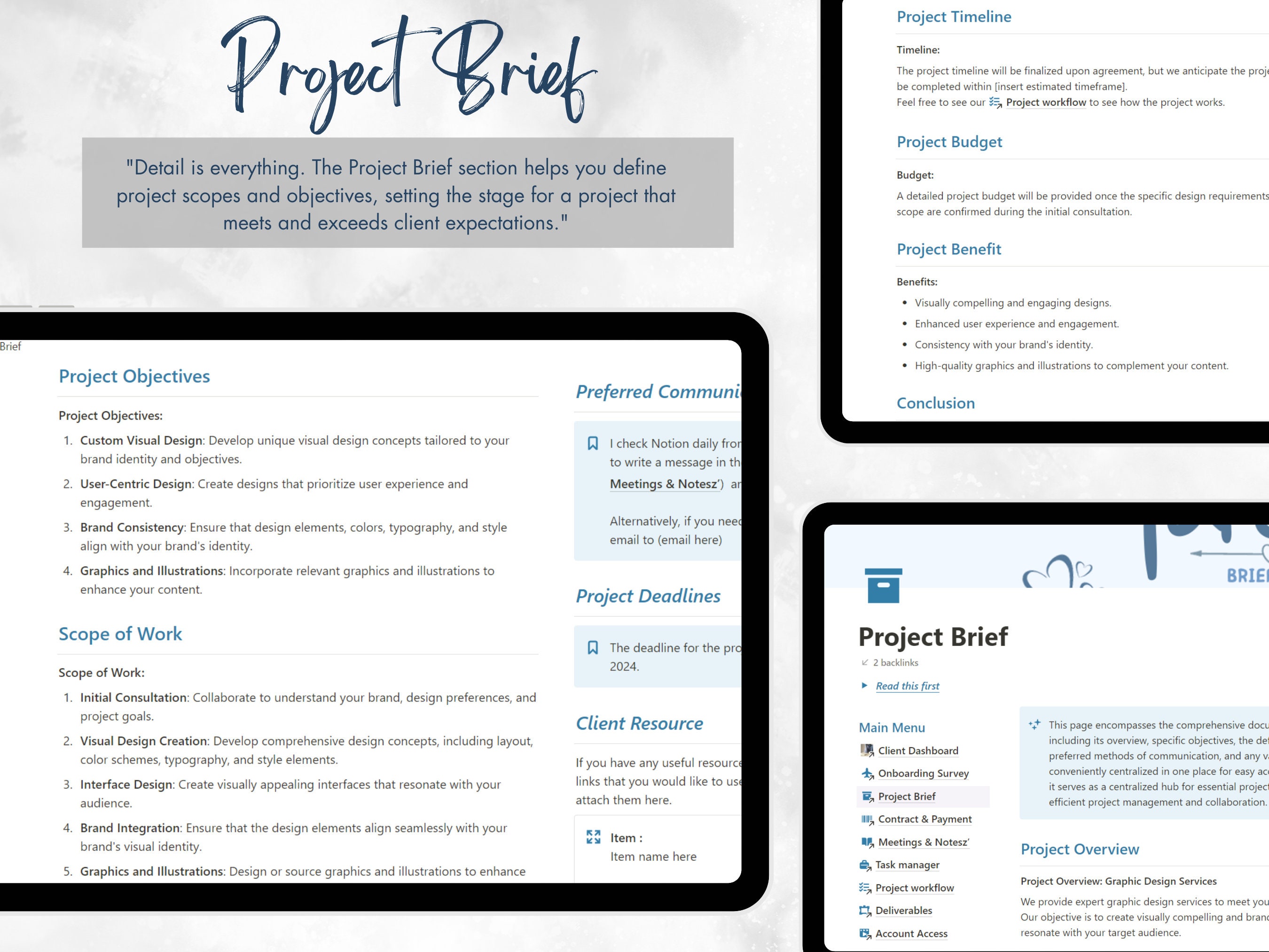 Notion Client Portal Template | Client Management System - Etsy