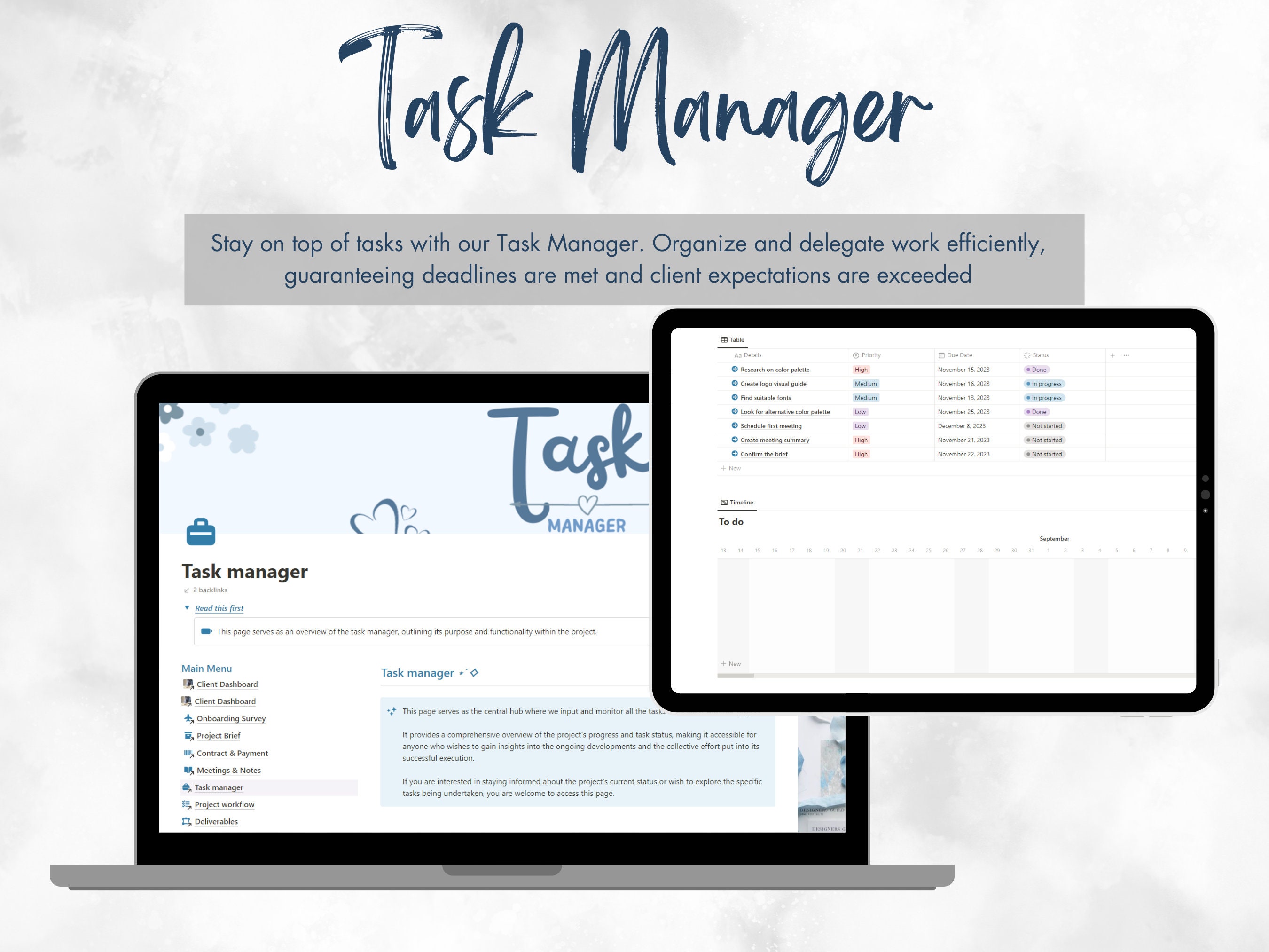 Notion Client Portal Template | Client Management System - Etsy