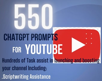 550 ChatGPT Prompts for YouTube