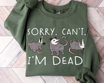 Funny Possum Sweatshirt: Introvert Humor Crewneck Sweater