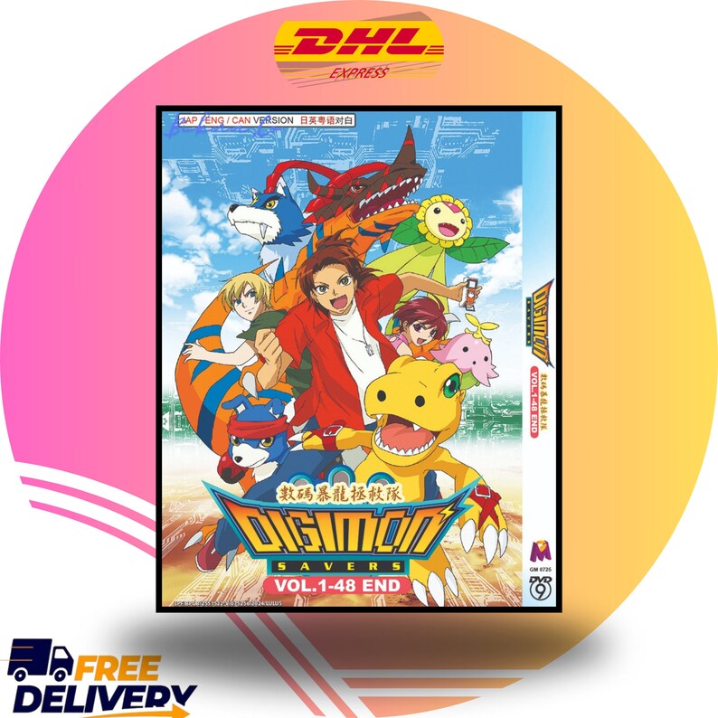 Anime DVD Digimon Savers vol. 1-48 End DHL Express - Etsy