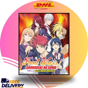 Anime DVD Voedseloorlogen! Shokugeki No Soma (Seizoen 1-5: 1-86 Einde complete boxset) [DHL Express]