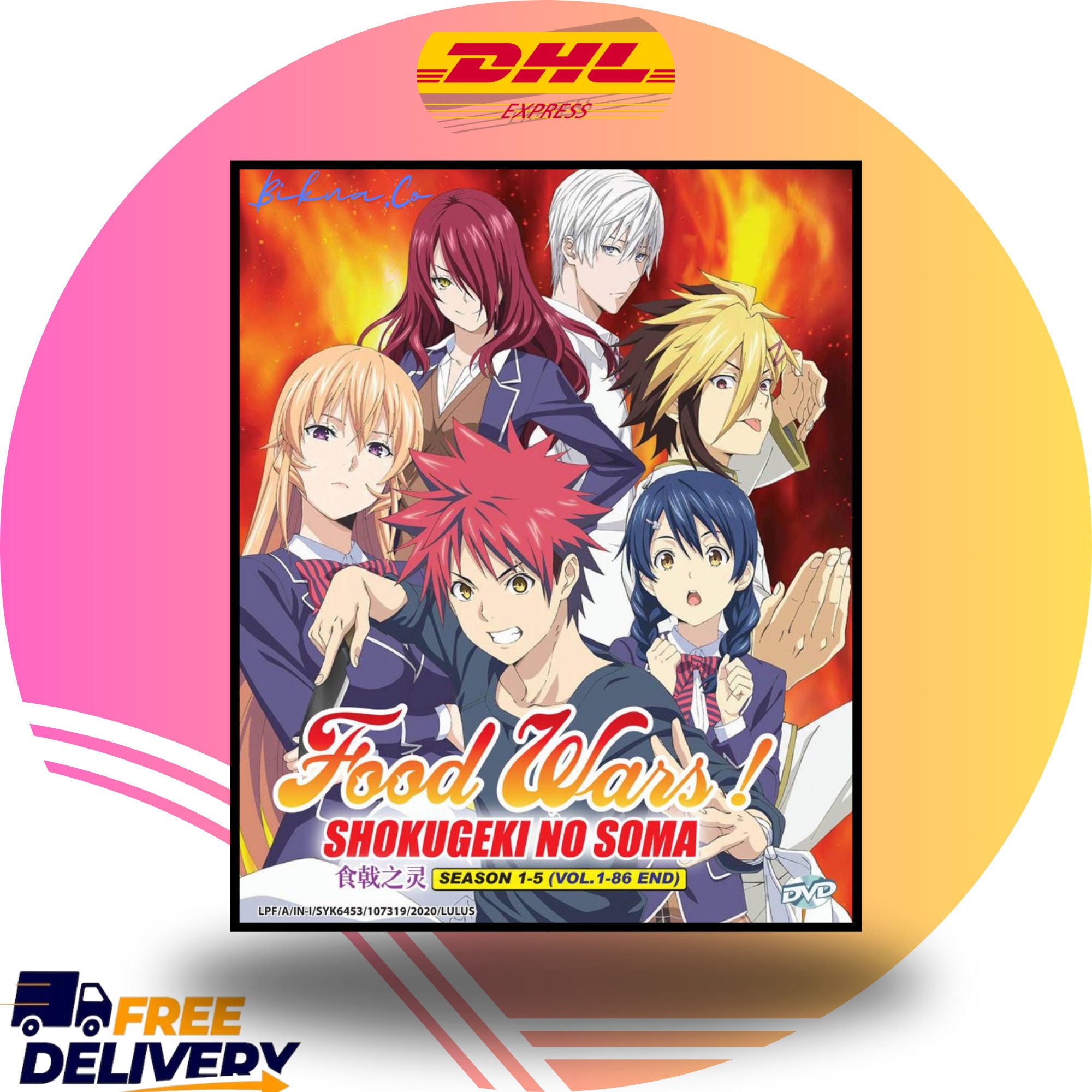 食戟のソーマ　1期〜5期　DVD Food Wars! Shokugeki No Soma Anime DVD: Complete Season 1-5