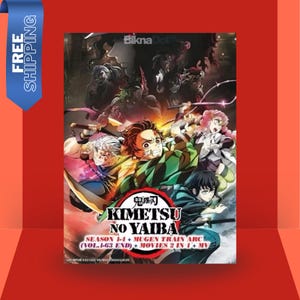 DVD Anime Kimetsu No Yaiba 鬼滅之刃 Season 1-4 + Mugen Train ArC Vol.1-63 End + Movies 2 IN 1 + MV *English Version*Region All*