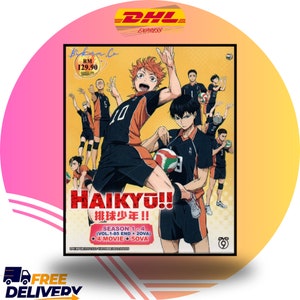 Anime DVD Haikyuu!! (Season 1~4 + 5OVA + 4 Movie) [DHL Express]