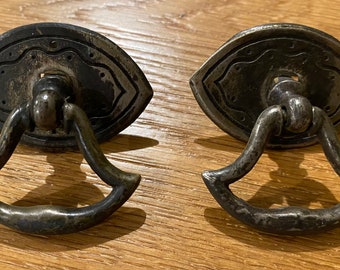 Original Brass Single Post Drawer Pulls Keeler Brass Co