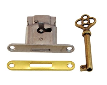 Full Mortise Cabinet Door or Drawer Lock with Key