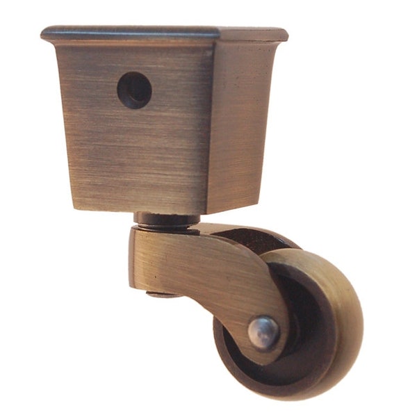 Cast Brass Square Cup Casters