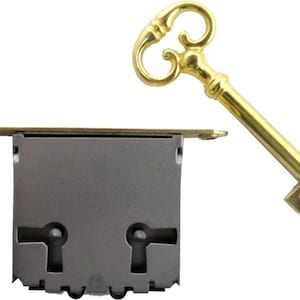 Full Mortise Cabinet Door or Drawer Lock with Key